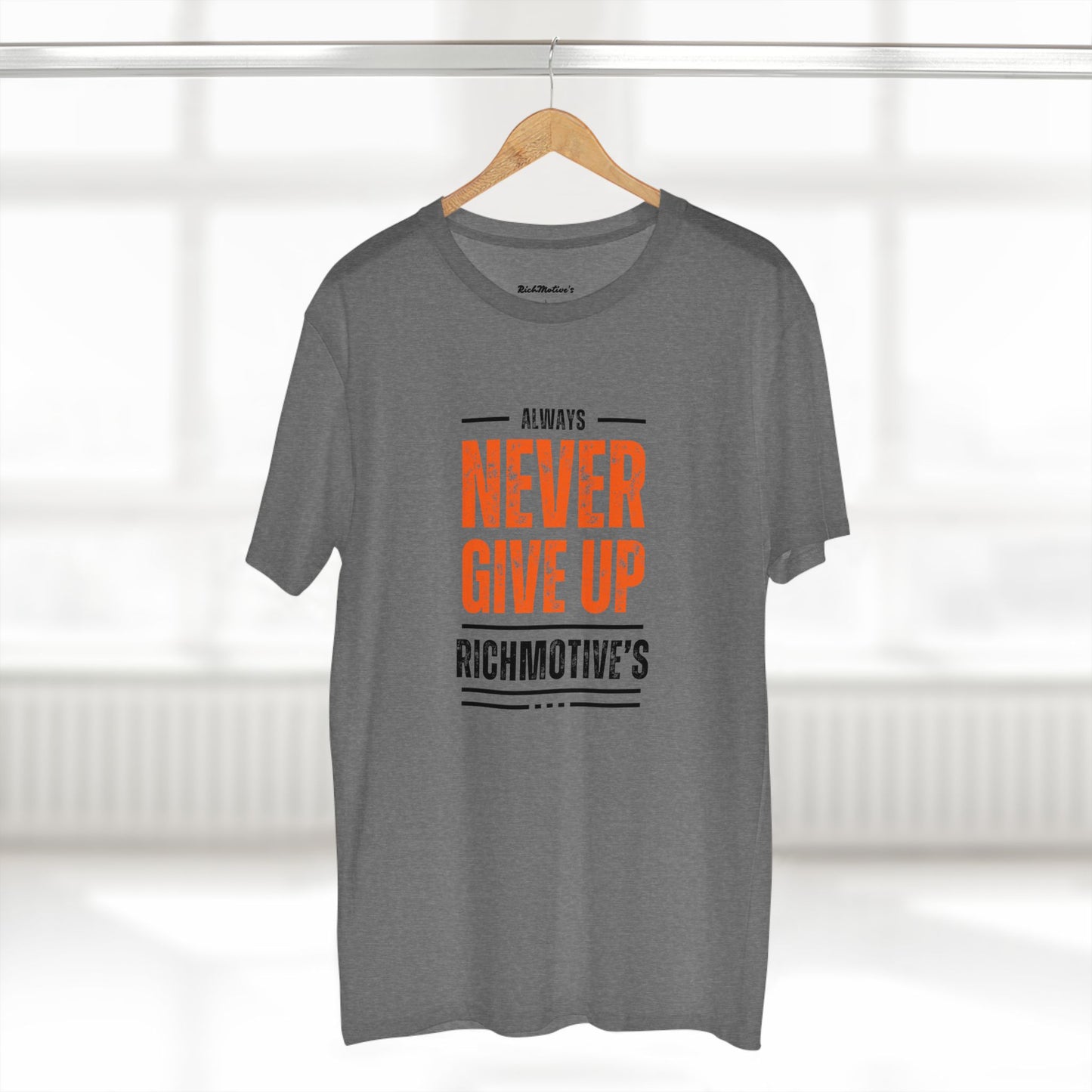 Motivational Adult Tee - "Always Never Give Up"