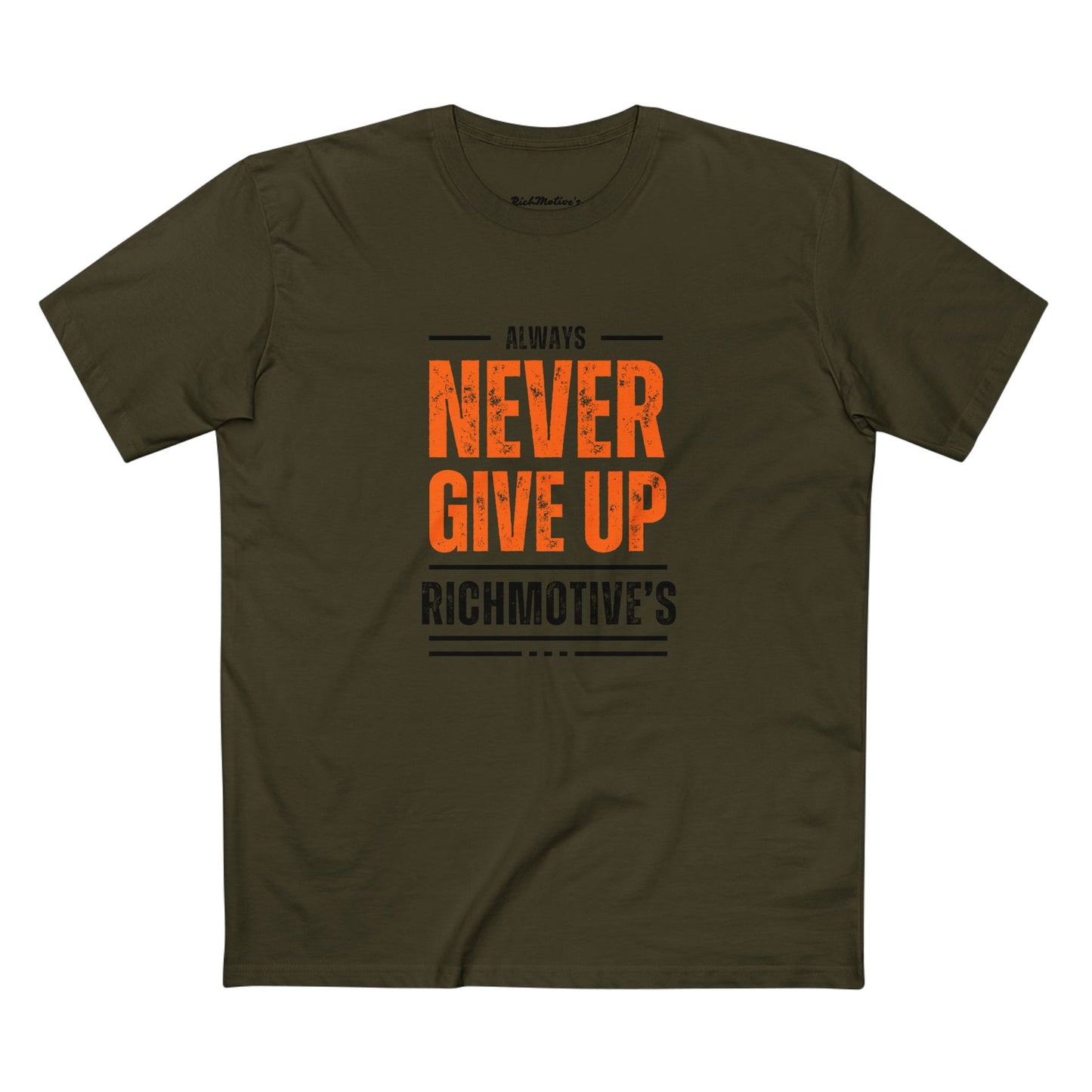 Motivational Adult Tee - "Always Never Give Up"