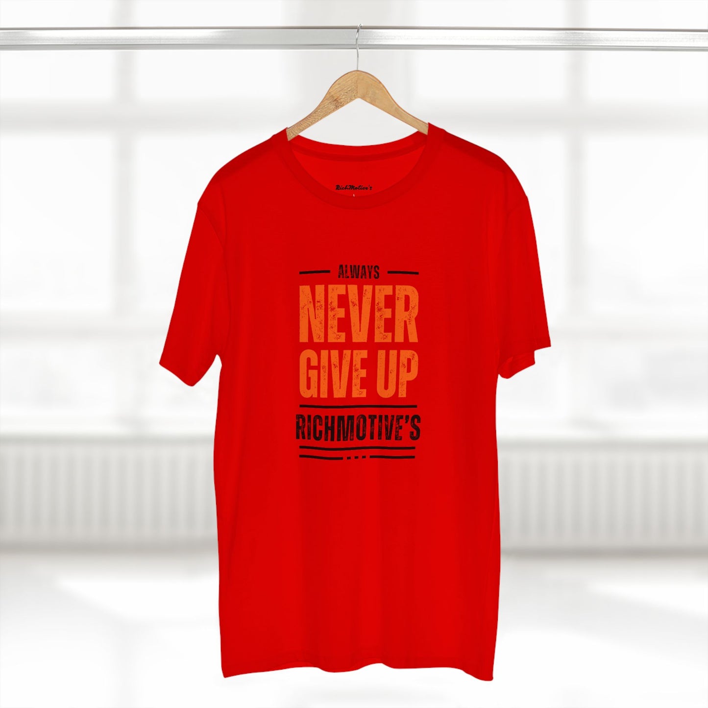 Motivational Adult Tee - "Always Never Give Up"