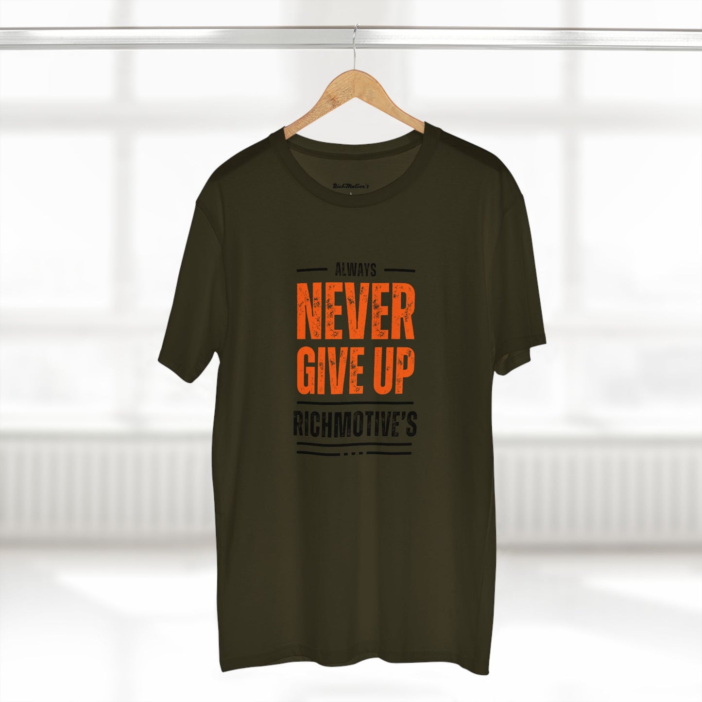 Motivational Adult Tee - "Always Never Give Up"