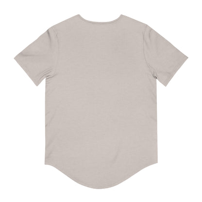 Trendy Curved Hem Tee with Richmotive's Design