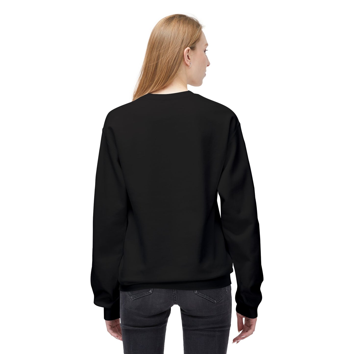 Unisex Fleece Crewneck Sweatshirt - 'Focus On The Rich Motive's'