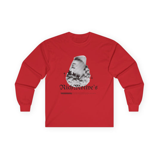 Rich Motive's Unisex Ultra Cotton Long Sleeve Tee - Trendy Graphic Tee for Casual Wear