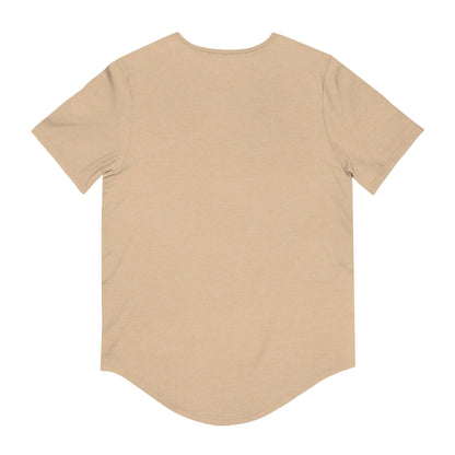Trendy Curved Hem Tee with Richmotive's Design